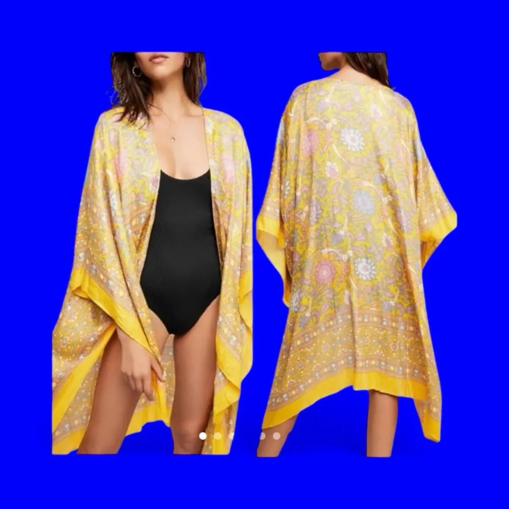 Free People Yellow Floral Beach Cover-Up - Picture 5 of 5